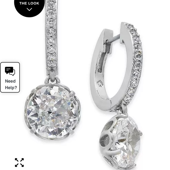 Kate Spade Crystal Huggie Hoop Earrings - Picture 1 of 4